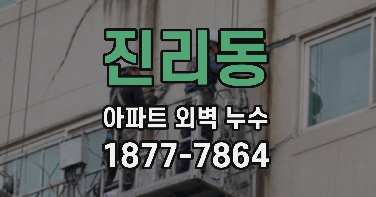 진리동 아파트 외벽 누수