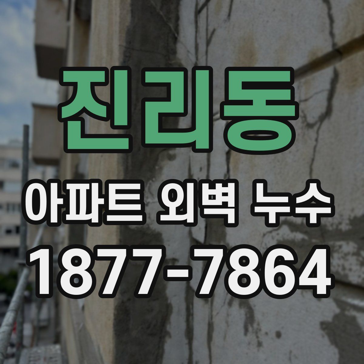 진리동 아파트 외벽 누수