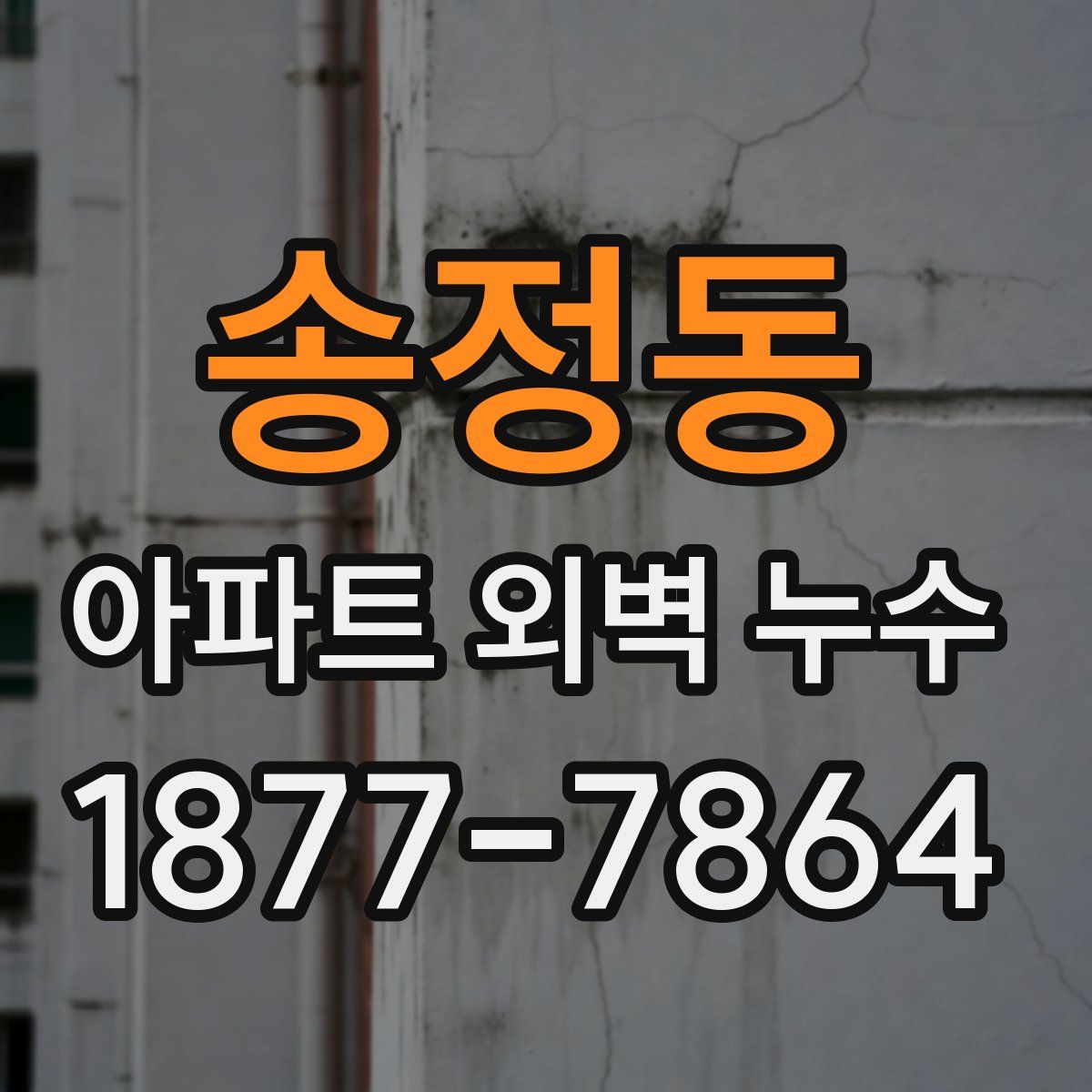 송정동 아파트 외벽 누수