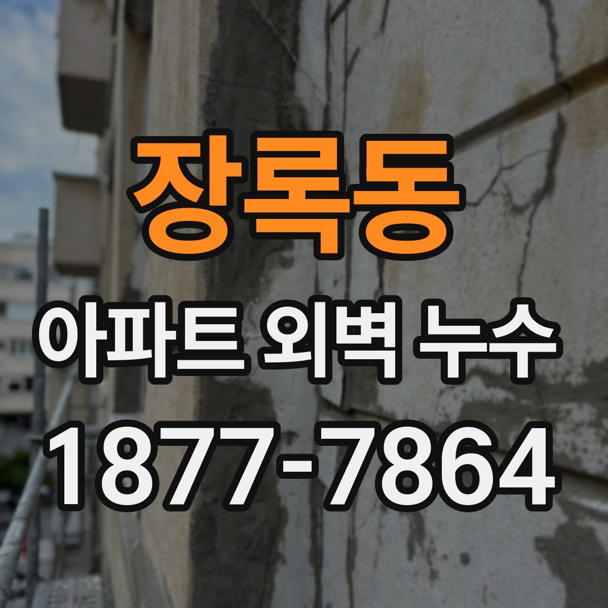 장록동 아파트 외벽 누수