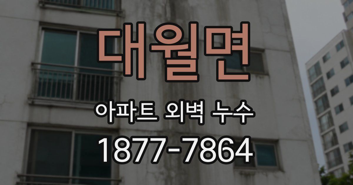 대월면 아파트 외벽 누수