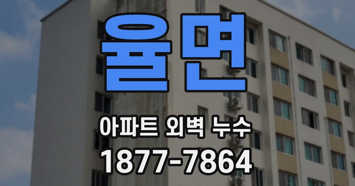 율면 아파트 외벽 누수