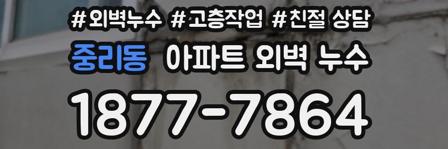 중리동 아파트 외벽 누수