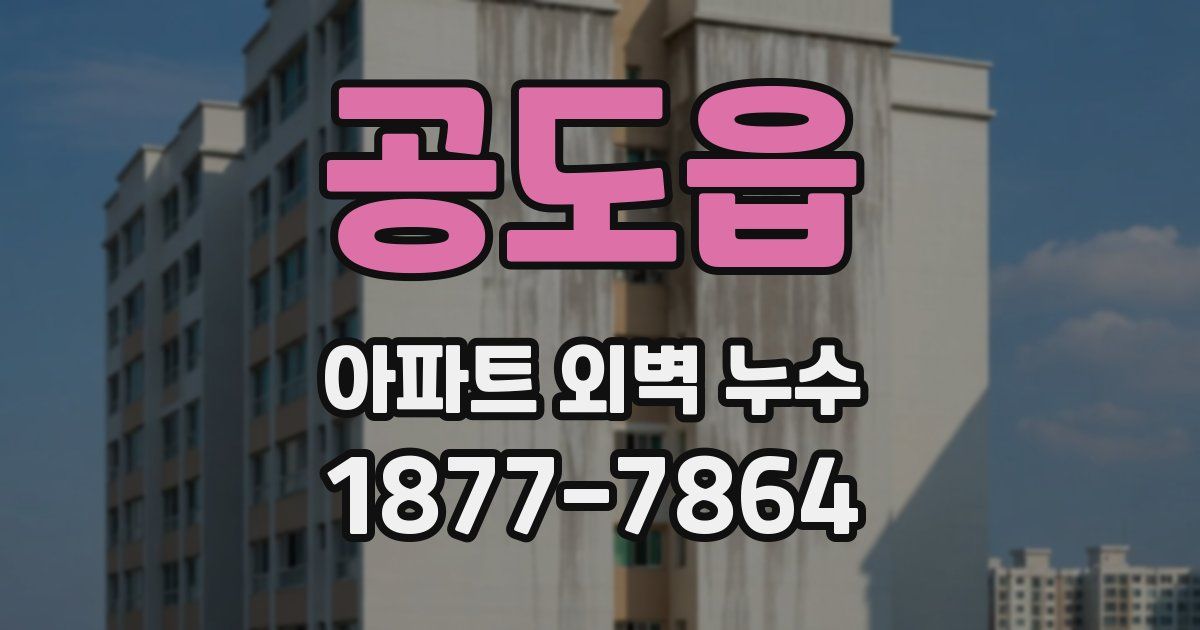 공도읍 아파트 외벽 누수