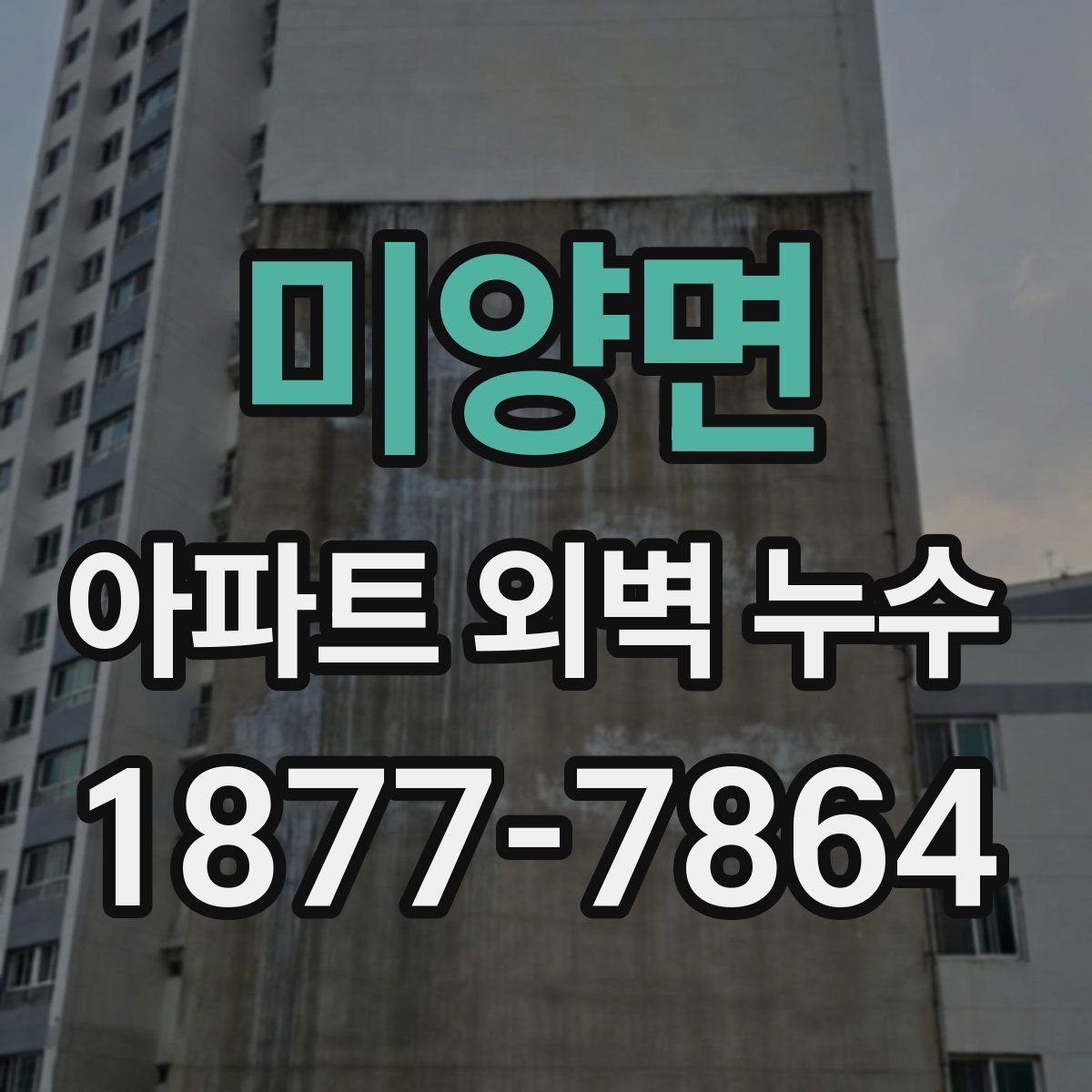 미양면 아파트 외벽 누수