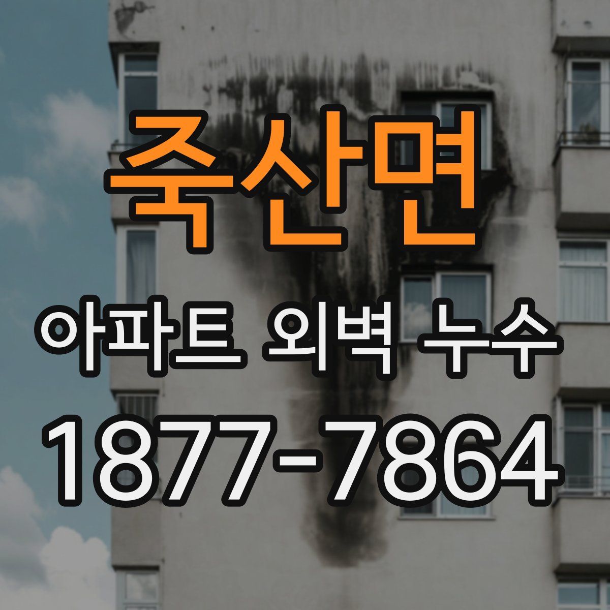 죽산면 아파트 외벽 누수