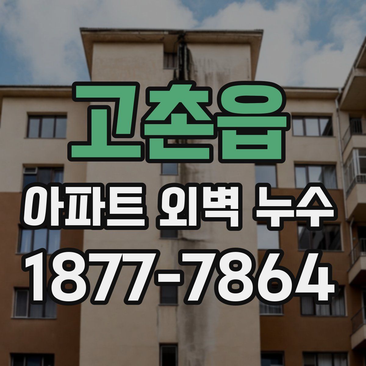 고촌읍 아파트 외벽 누수