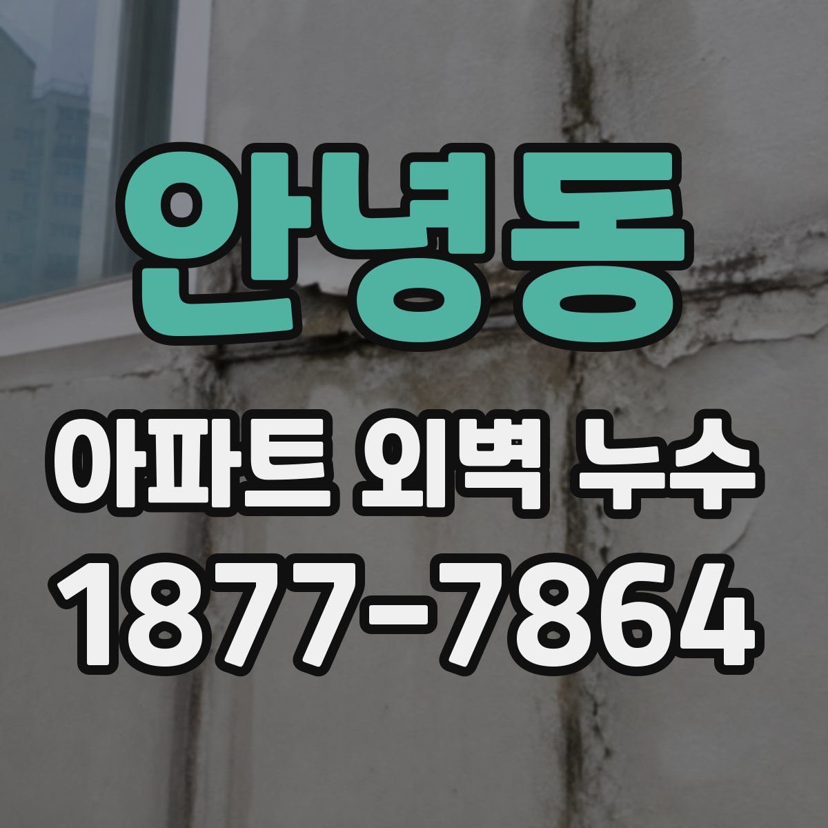 안녕동 아파트 외벽 누수