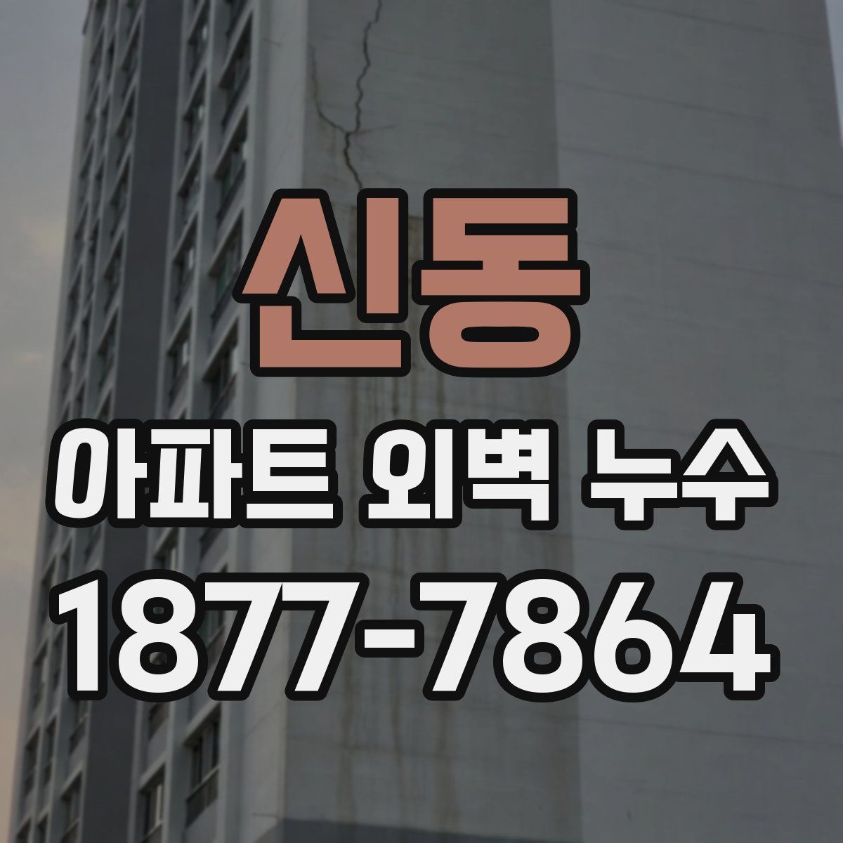 신동 아파트 외벽 누수