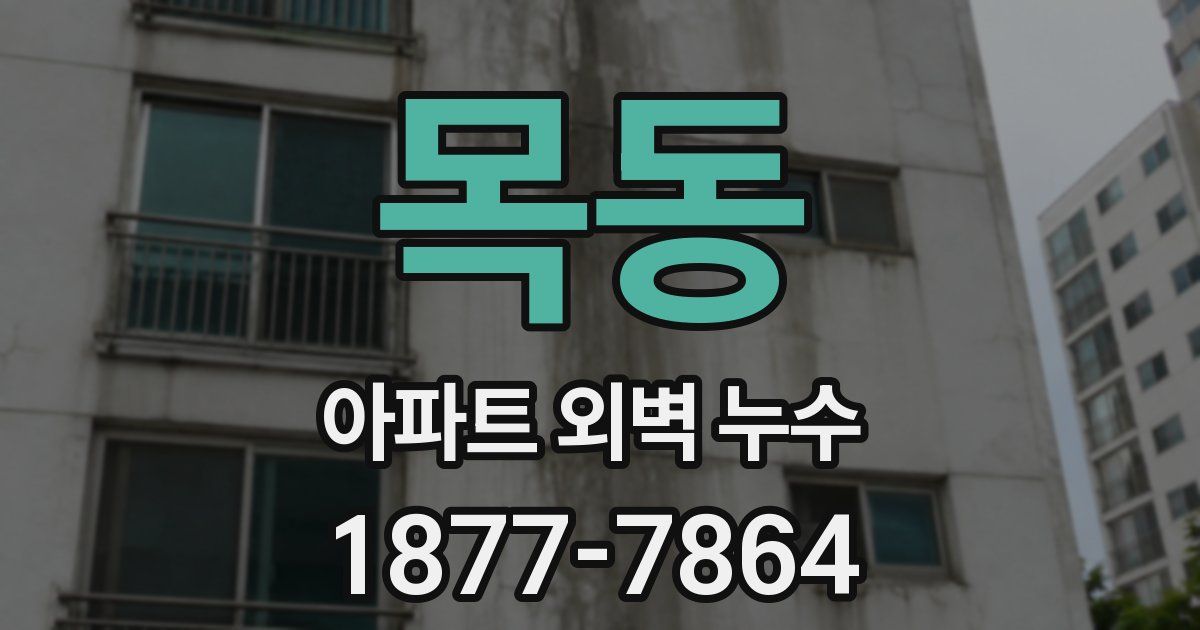목동 아파트 외벽 누수