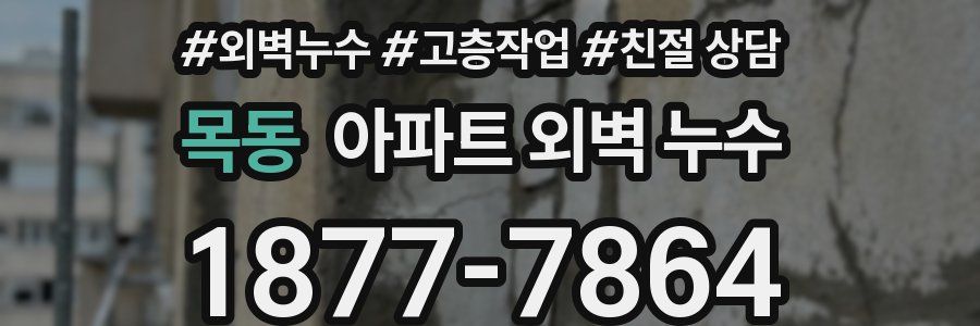 목동 아파트 외벽 누수
