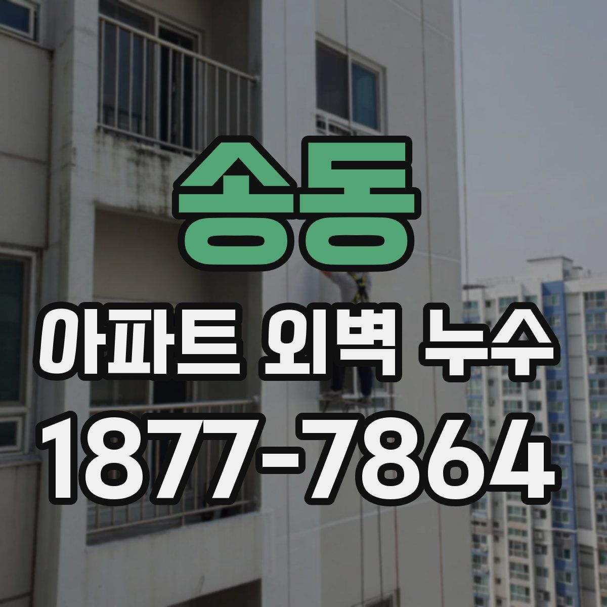 송동 아파트 외벽 누수