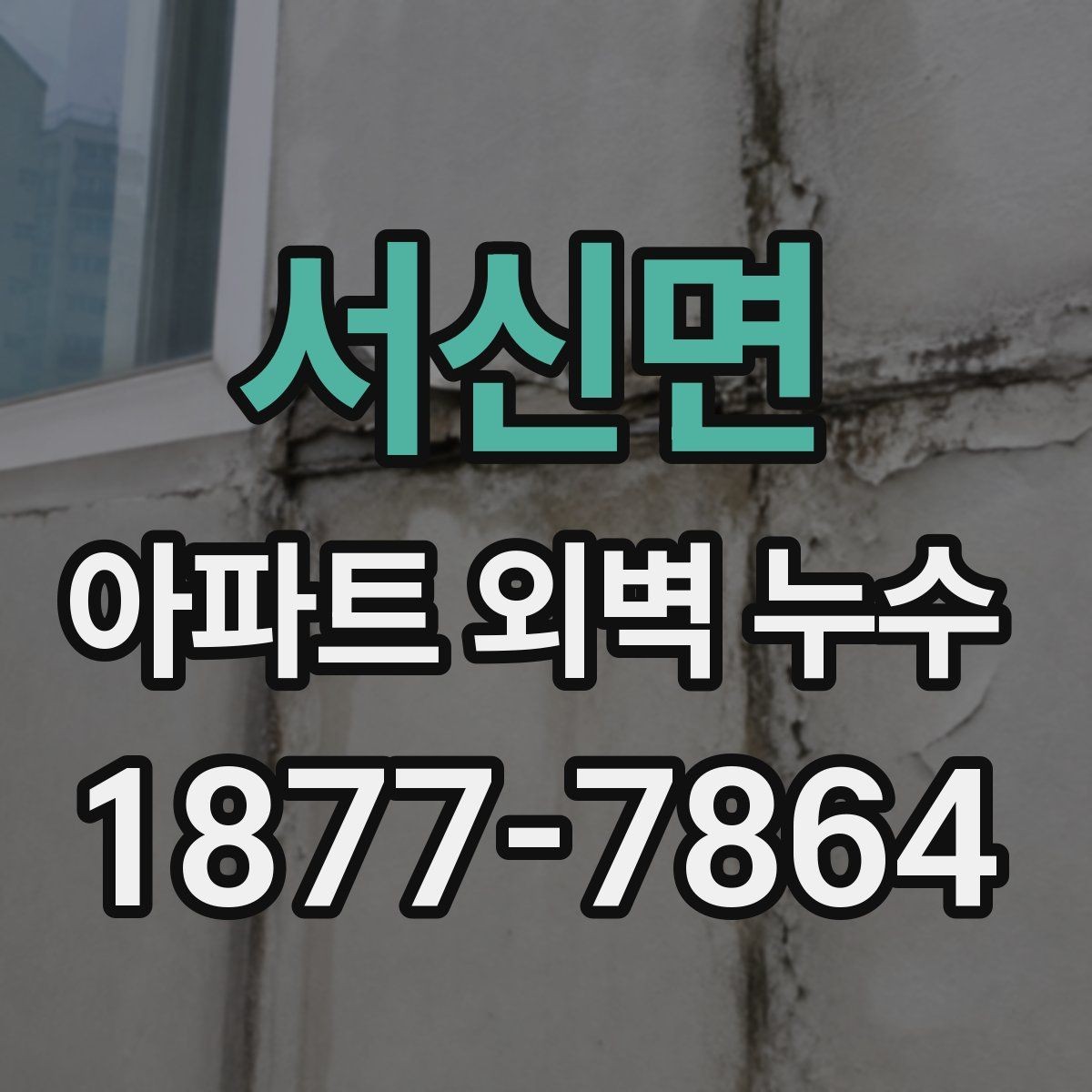 서신면 아파트 외벽 누수 흔한 증상과 대응 방법