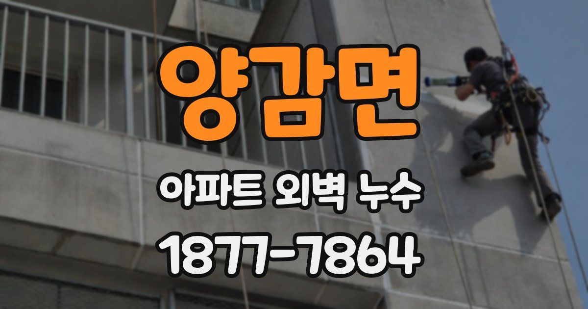양감면 아파트 외벽 누수