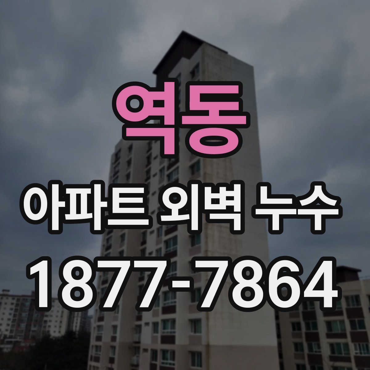 역동 아파트 외벽 누수