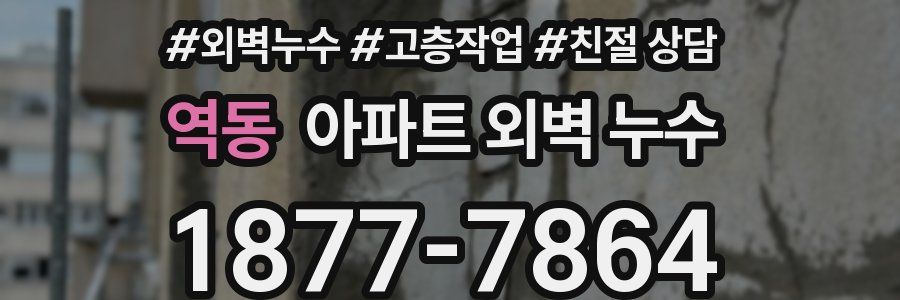 역동 아파트 외벽 누수