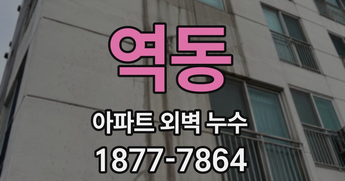 역동 아파트 외벽 누수