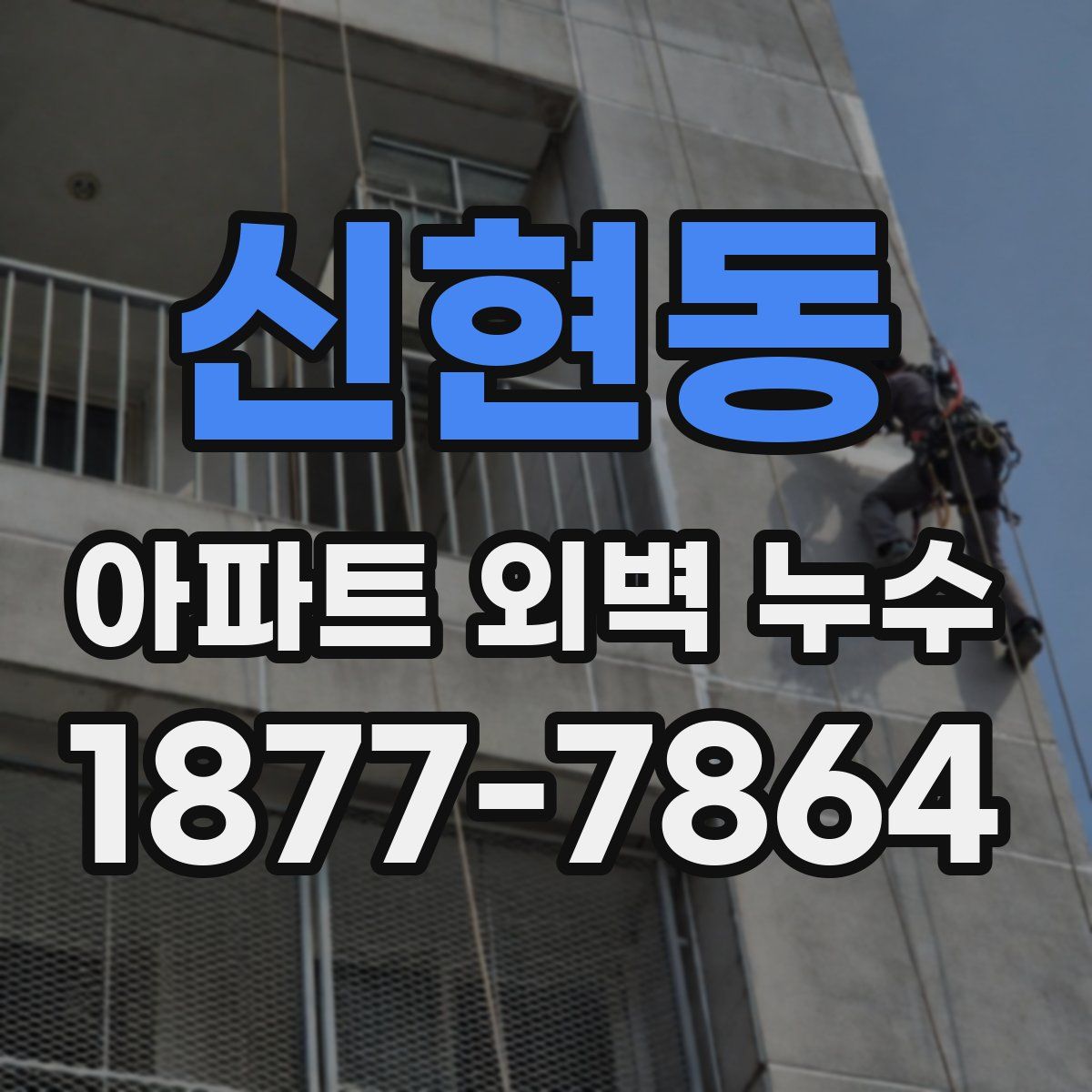 신현동 아파트 외벽 누수