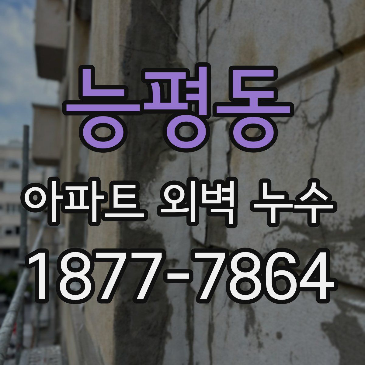 능평동 아파트 외벽 누수