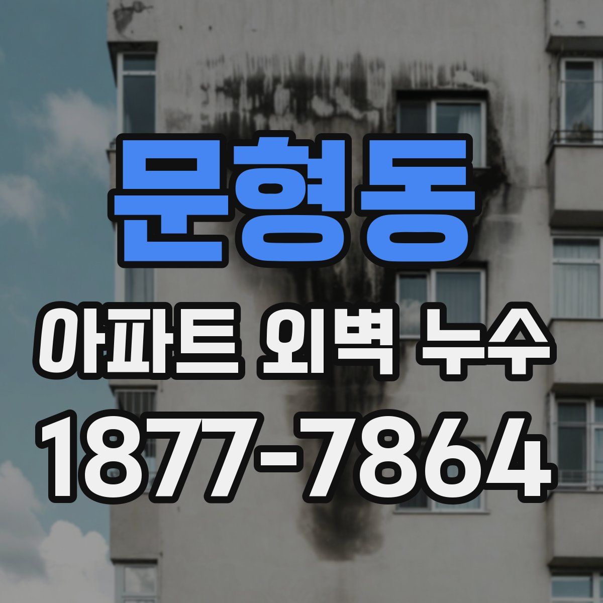 문형동 아파트 외벽 누수