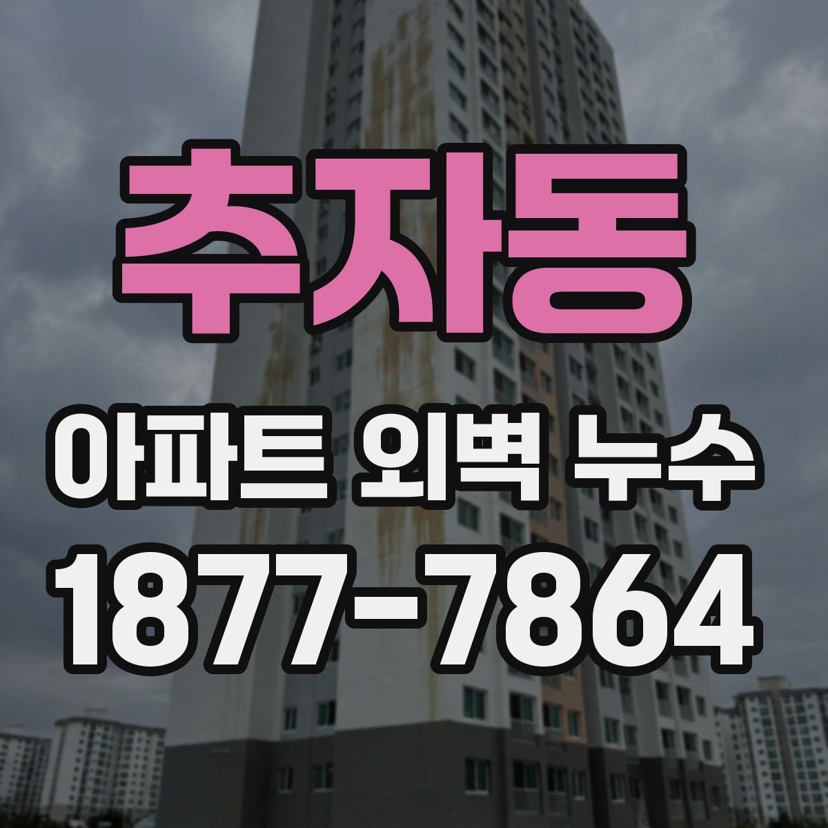 추자동 아파트 외벽 누수