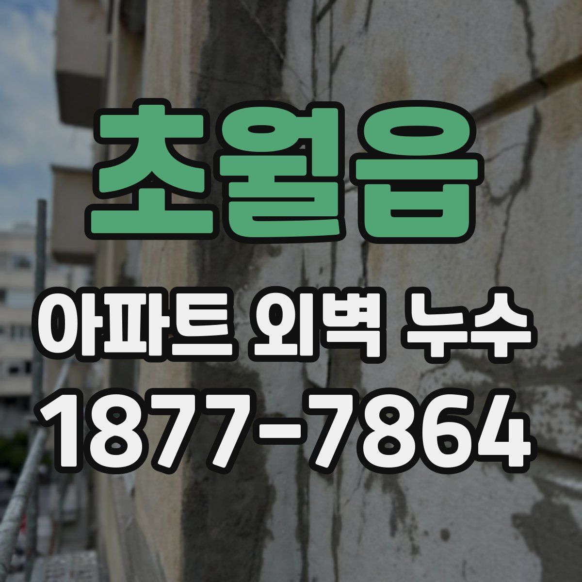 초월읍 아파트 외벽 누수