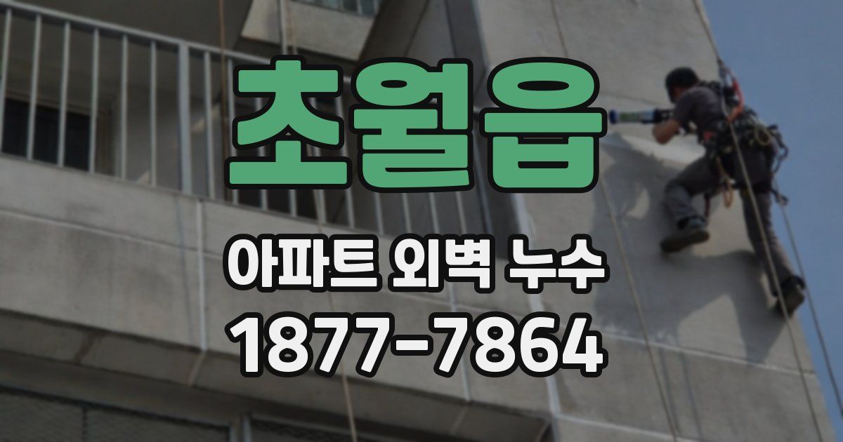 초월읍 아파트 외벽 누수