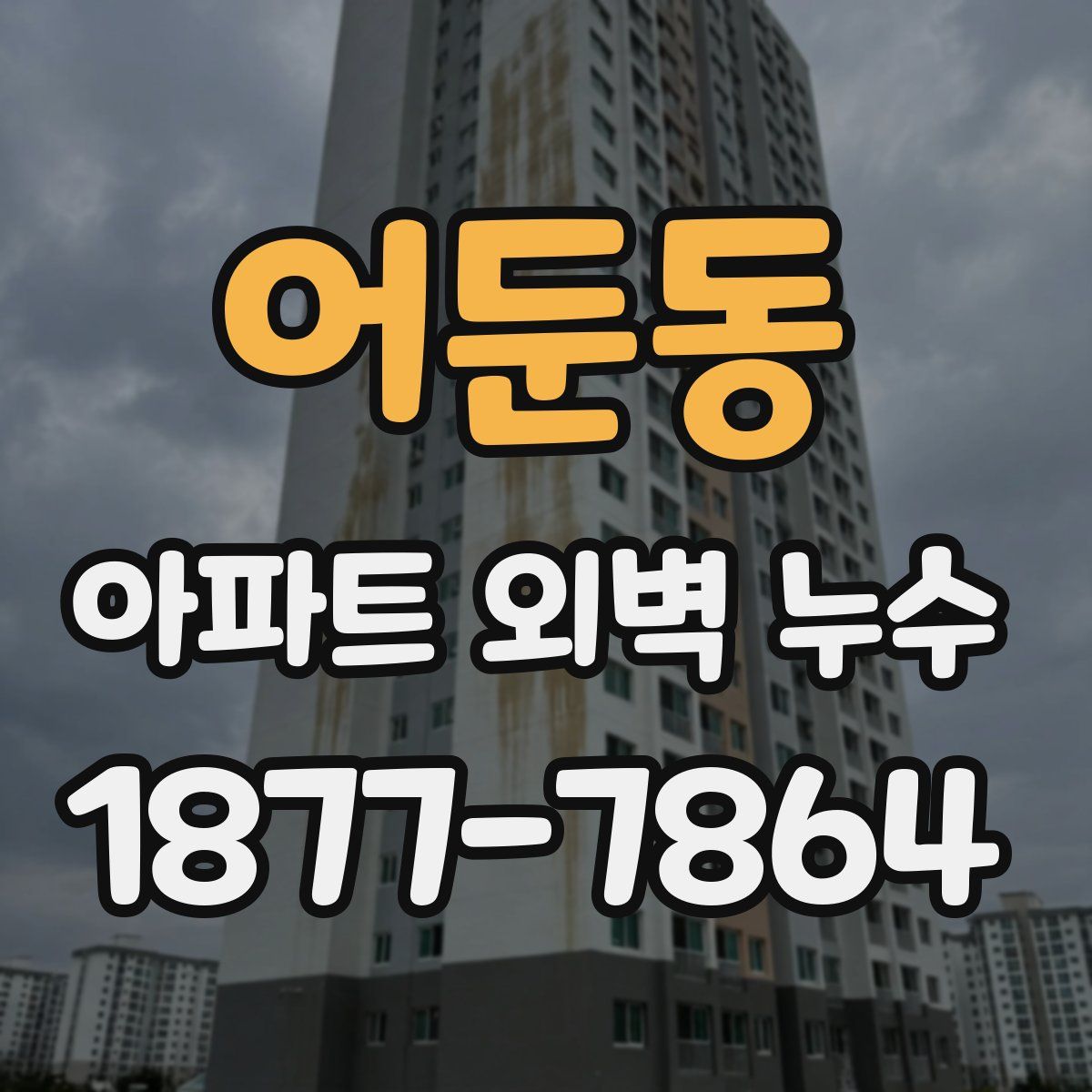 어둔동 아파트 외벽 누수