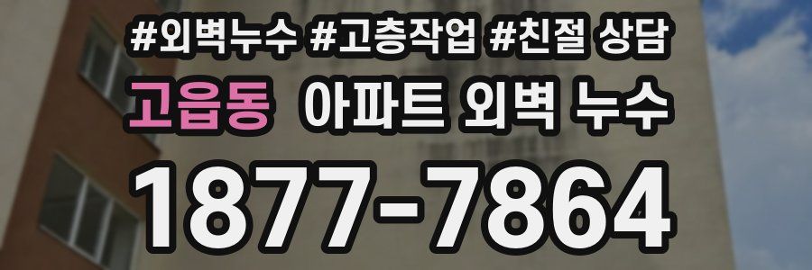 고읍동 아파트 외벽 누수