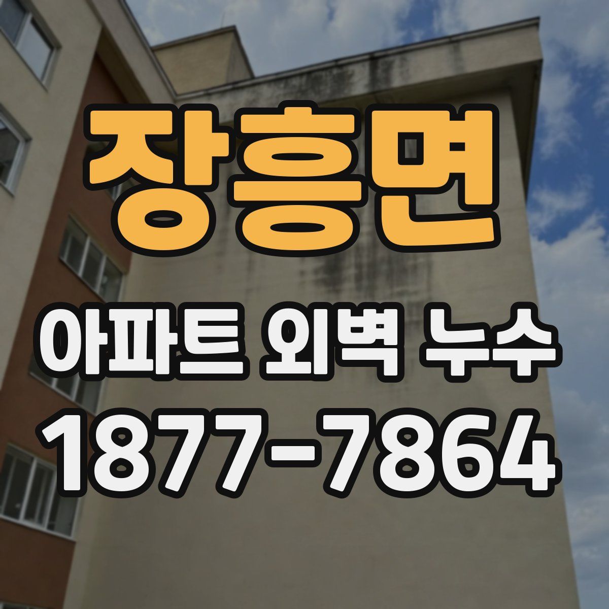 장흥면 아파트 외벽 누수