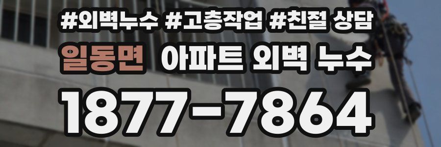 일동면 아파트 외벽 누수