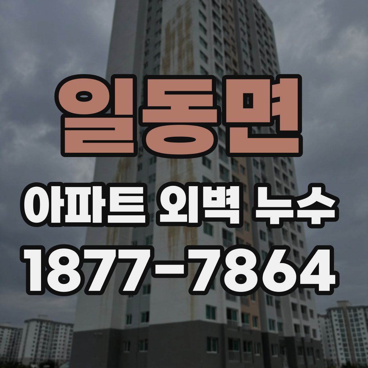 일동면 아파트 외벽 누수