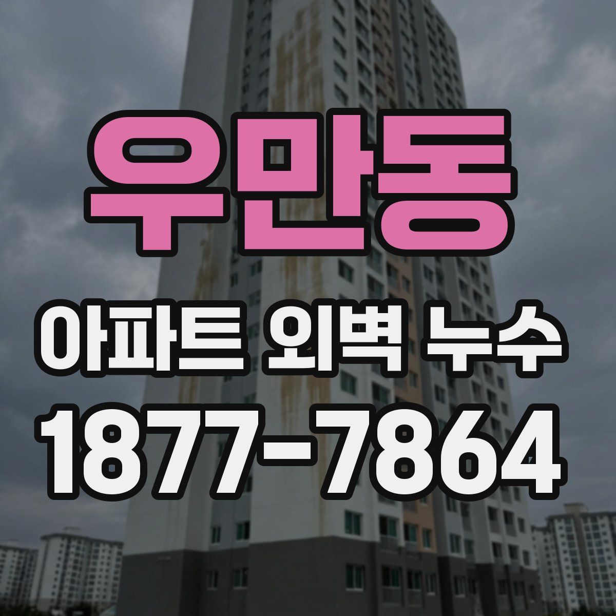 우만동 아파트 외벽 누수
