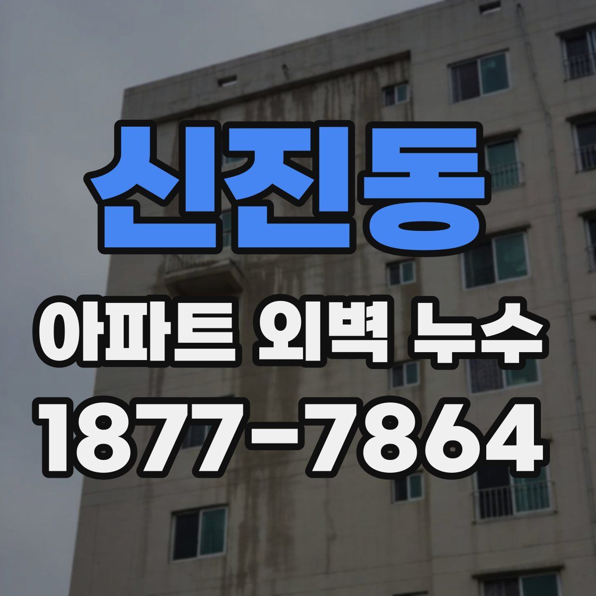 신진동 아파트 외벽 누수