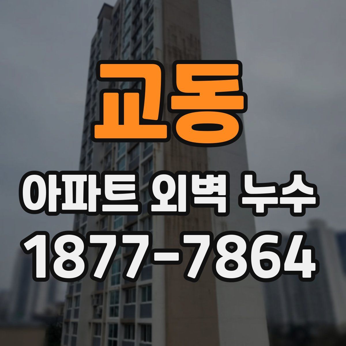 교동 아파트 외벽 누수