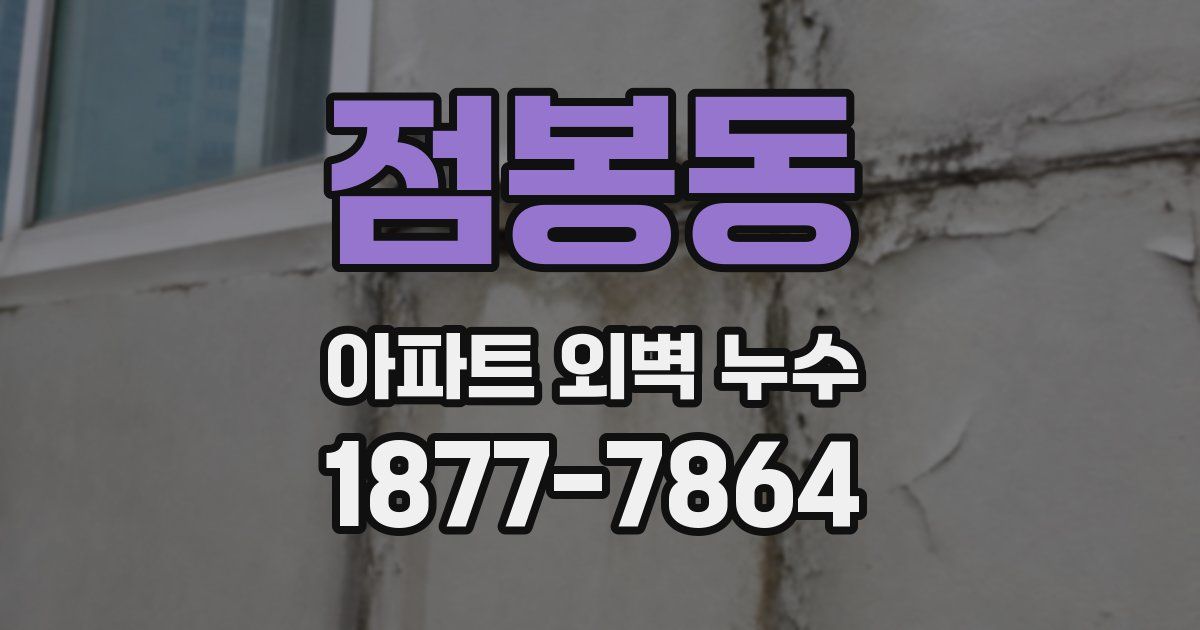점봉동 아파트 외벽 누수