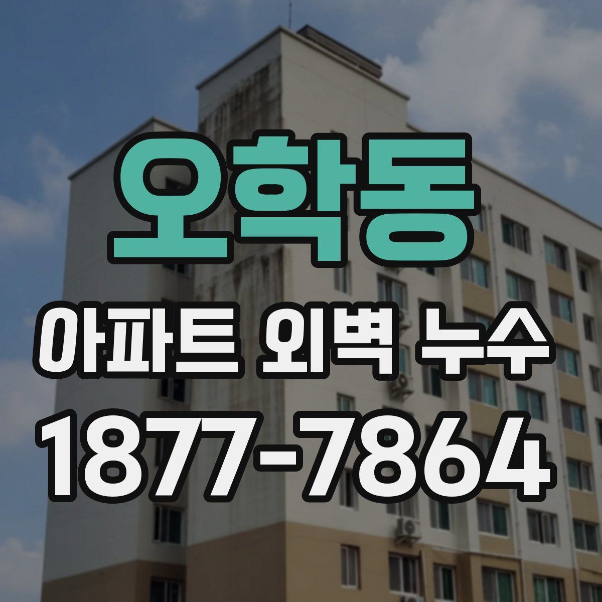 오학동 아파트 외벽 누수