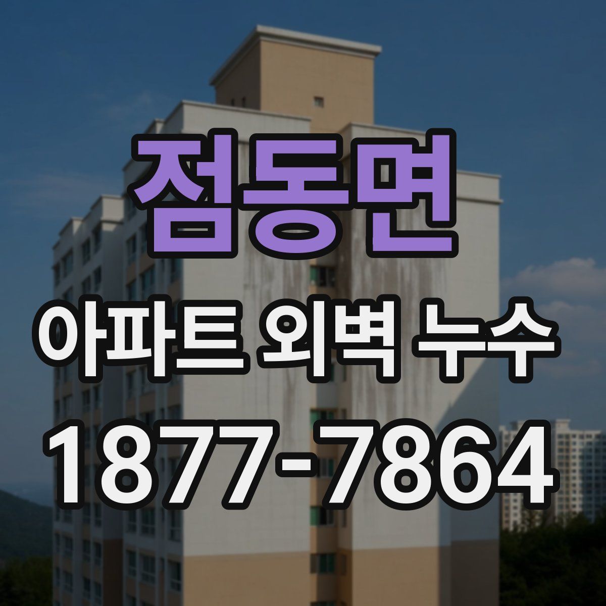 점동면 아파트 외벽 누수