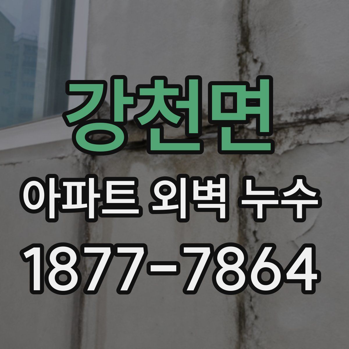 강천면 아파트 외벽 누수