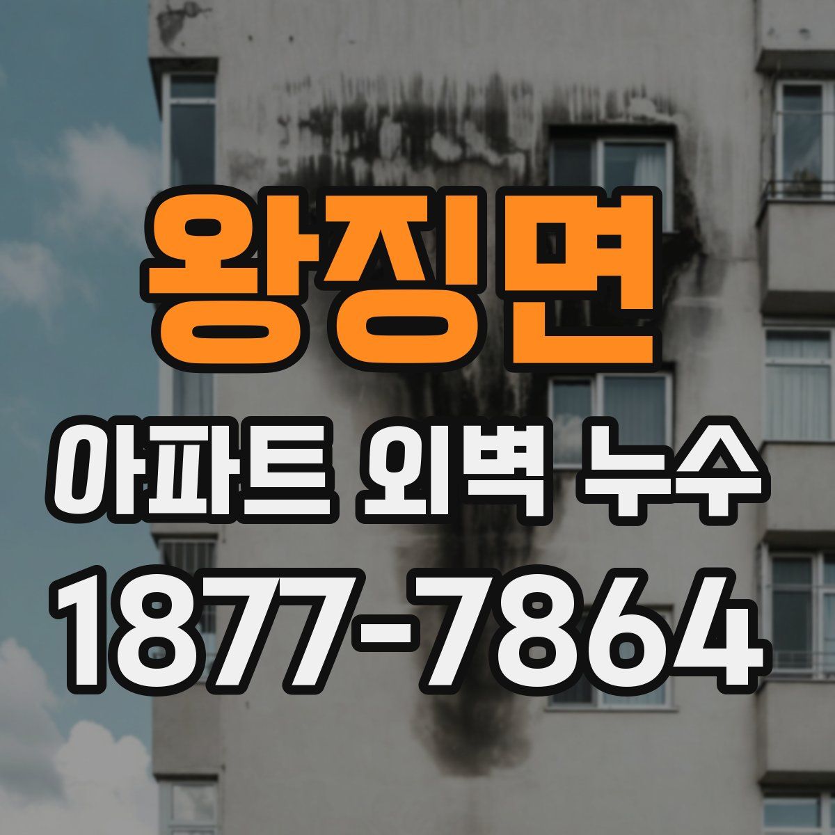 왕징면 아파트 외벽 누수