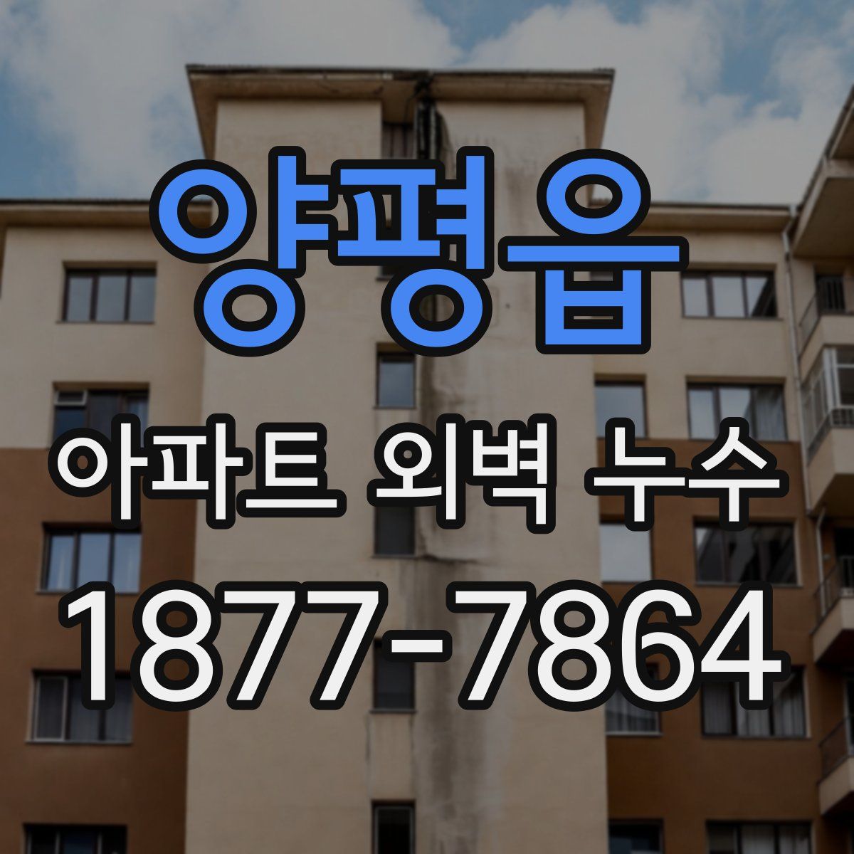 양평읍 아파트 외벽 누수