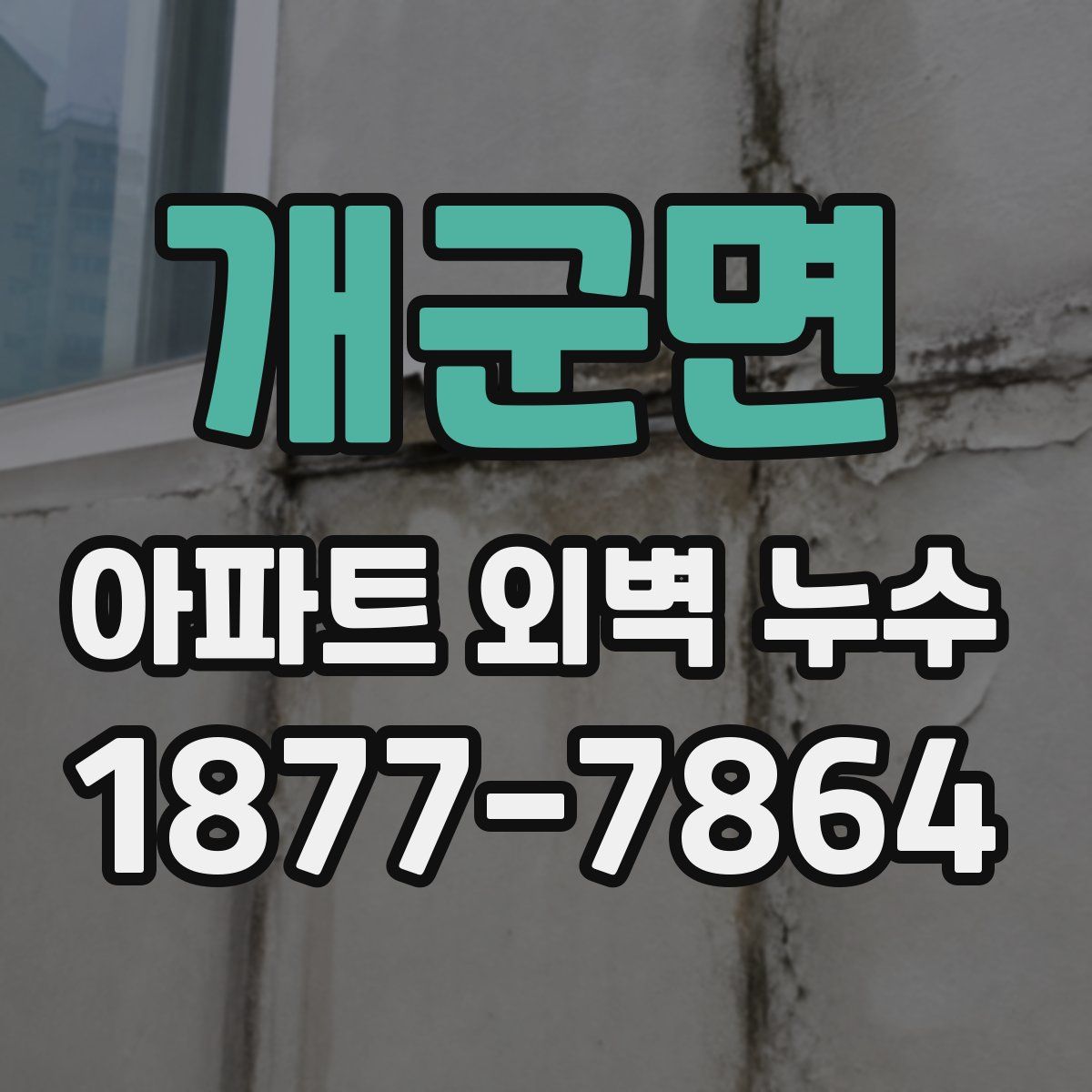 개군면 아파트 외벽 누수