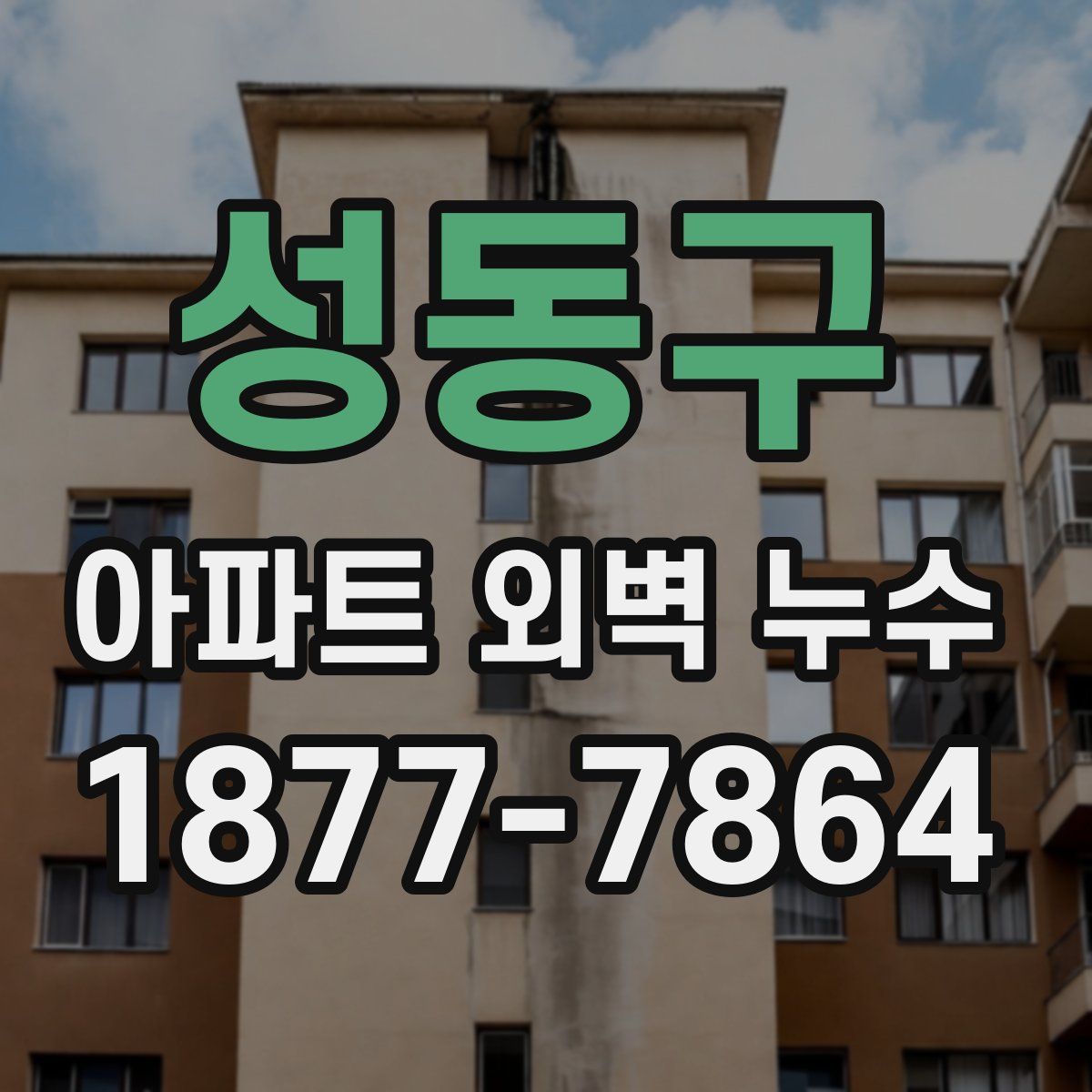 성동구 아파트 외벽 누수