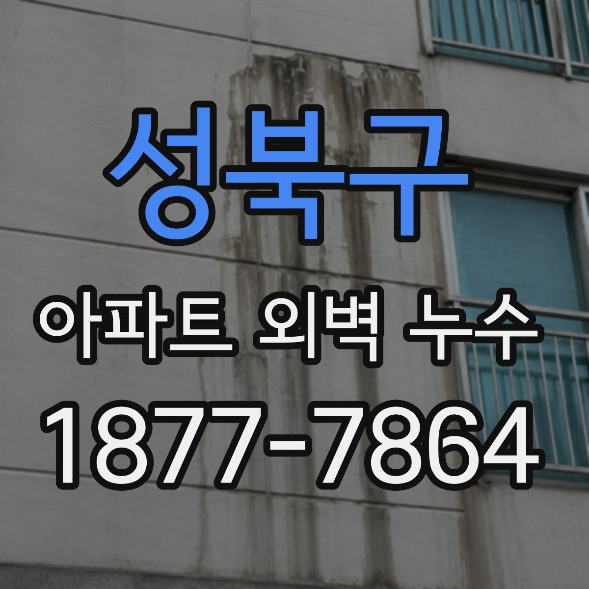 성북구 아파트 외벽 누수