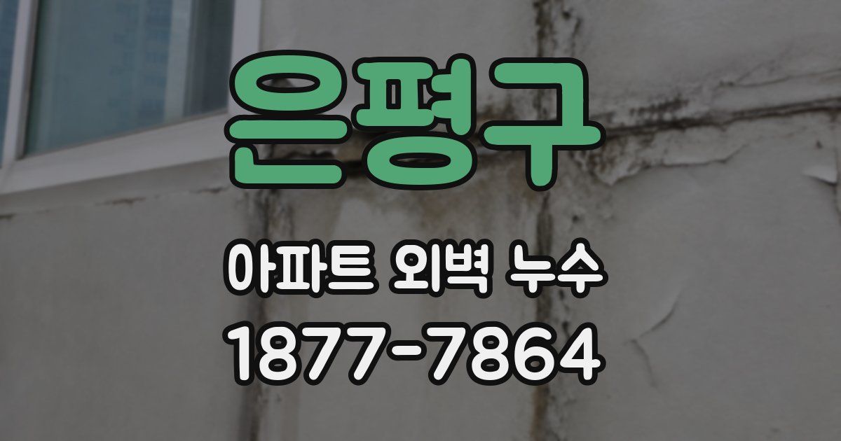 은평구 아파트 외벽 누수