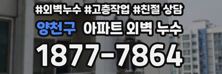 양천구 아파트 외벽 누수