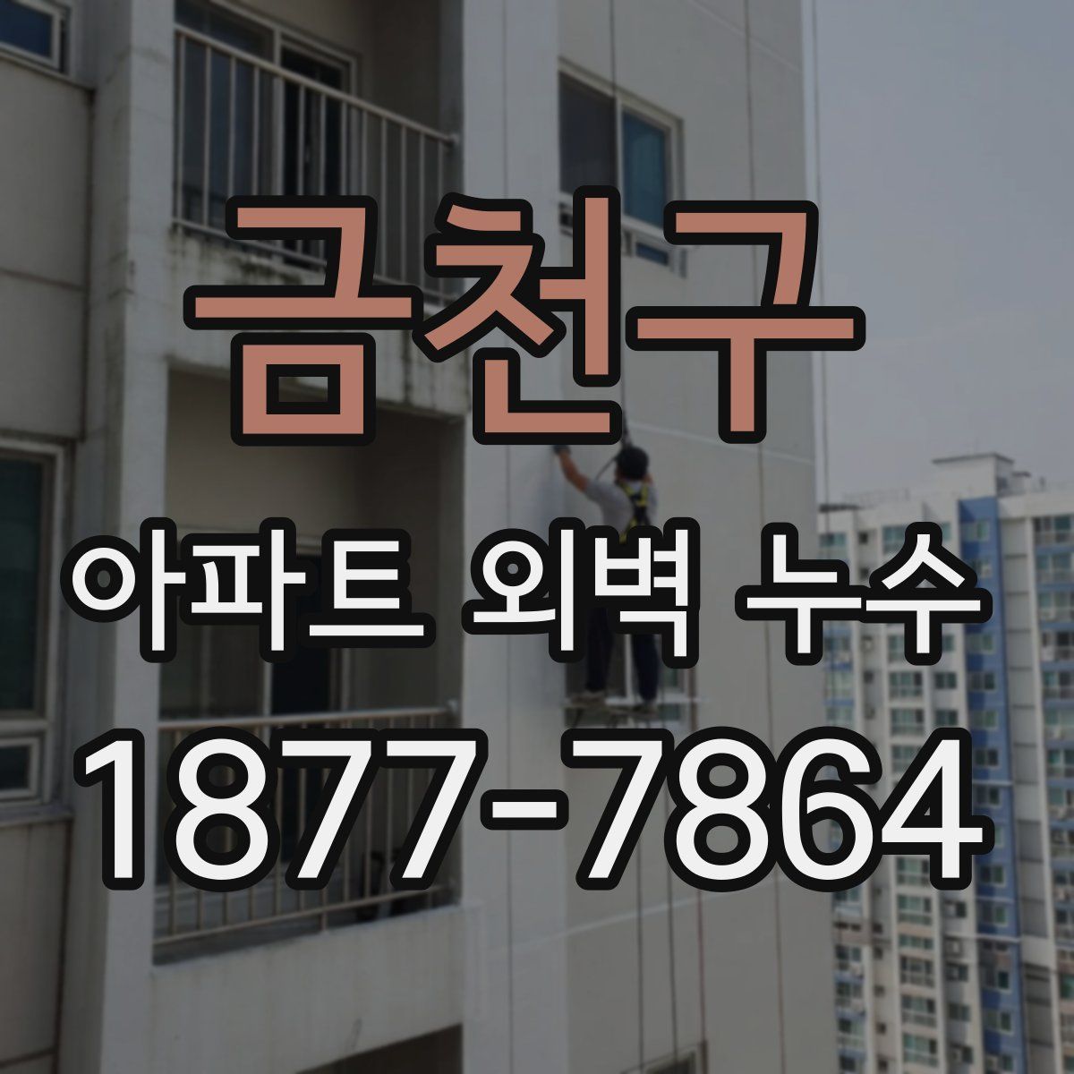 금천구 아파트 외벽 누수