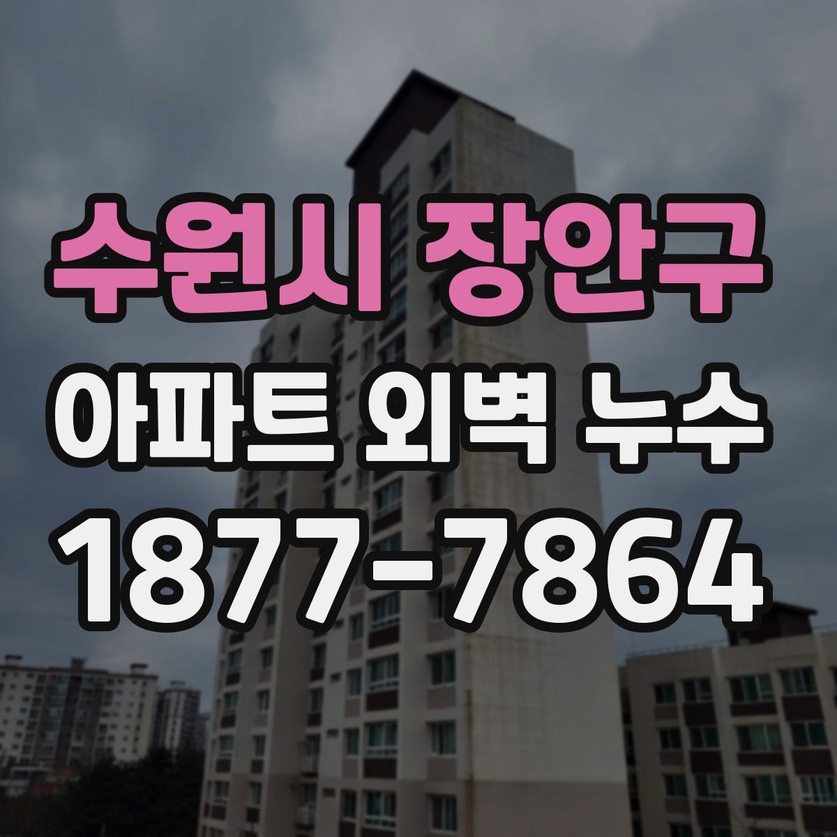 수원시 장안구 아파트 외벽 누수