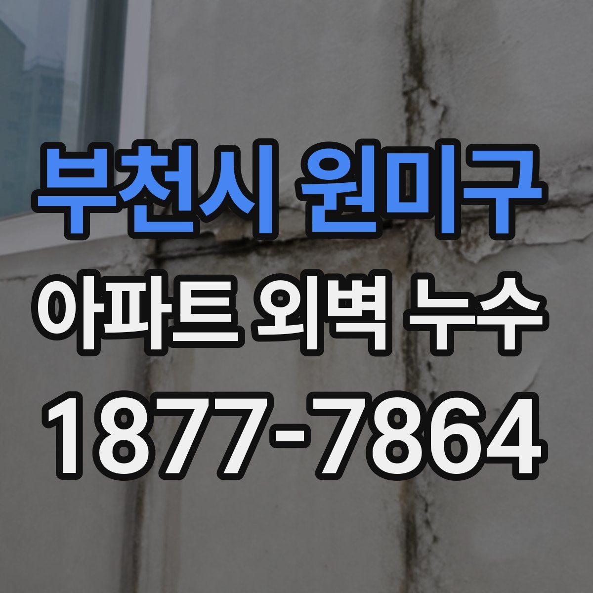 부천시 원미구 아파트 외벽 누수