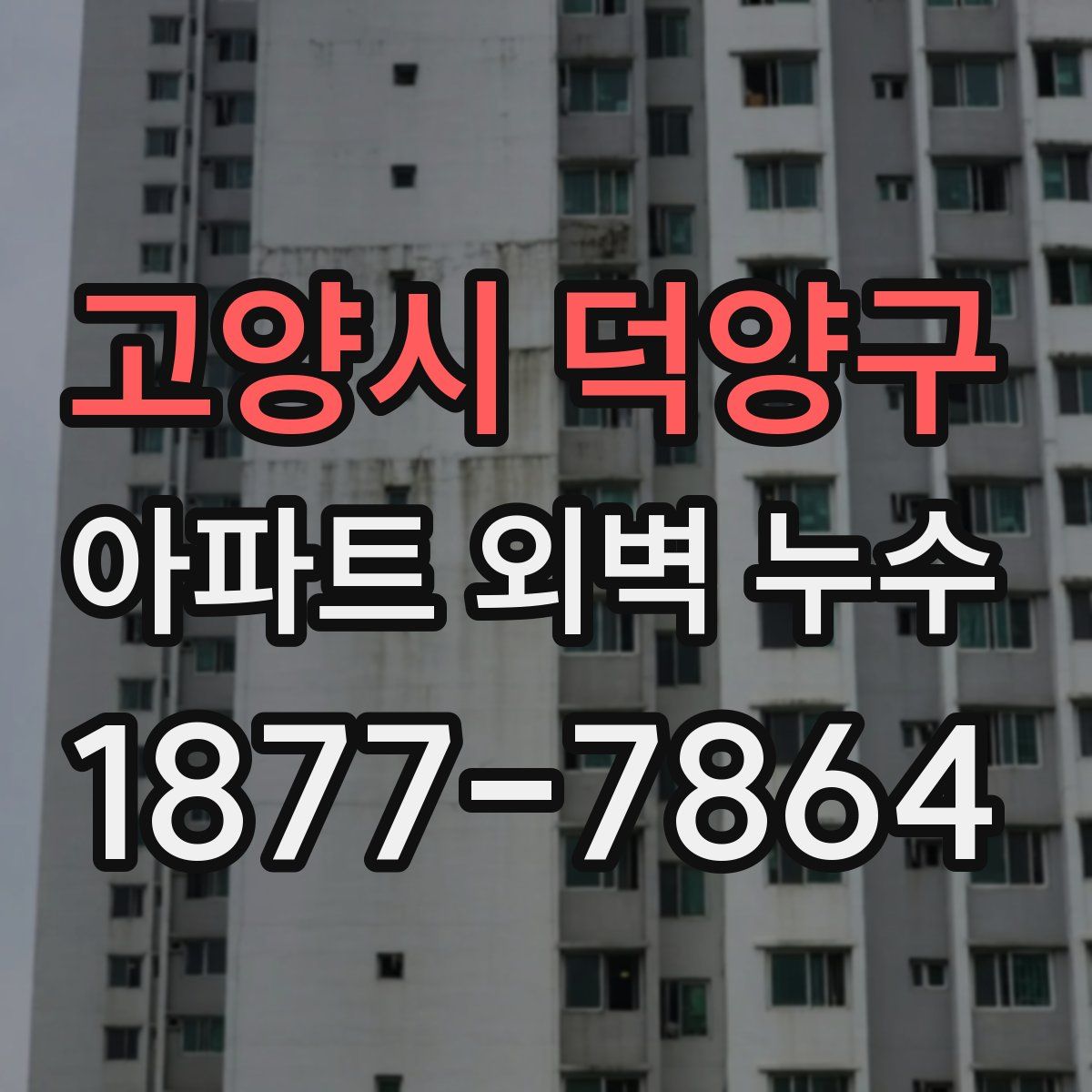 고양시 덕양구 아파트 외벽 누수